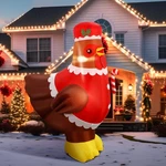 5 Ft Large Lighted Christmas Inflatable Chicken Built Colorful Up In.... Fixed Price $50.13.