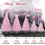 4'-7.5' Pink Artificial Christmas Halloween Full Fir Tree Foldable Metal Stand. Fixed Price $62.88.