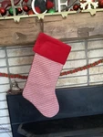 18 Red White Houndstooth Plaid Christmas Stocking Target 2012 Faux Leather. Fixed Price $29.95.