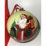 Inside Painted Glass Box Ornament Advance Concept Santa Bag Toys Christmas Gift. Fixed Price $9.35.