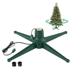Home Heritage Metal Rotating & Powered Christmas Tree Stand With Adaptors (used). Fixed Price $47.25.