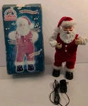 Vintage Rock Long Dancing Singing Santa 1999 Christmas Tested Works Great! Box. Fixed Price $20.98.