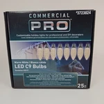 Gemmy Commercial Pro 25 Ct C9 Warm White Led String Christmas Light Bulbs E17. Fixed Price $38.99.