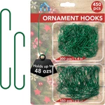 450-COUNT Green Ornament Hooks Heavy Duty 1.4 & 2.5-INCH Christmas Tree Hangers. Fixed Price $8.80.