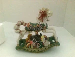 Heritage House Resin Musical Rocking Horse Plays White Christmas. Fixed Price $34.95.