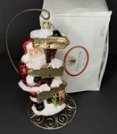 Pinnacle Peak Trading Santa With Sign Polish Glass Christmas Ornament Poland. Fixed Price $22.50.