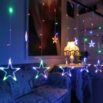 3.5M Star Curstain String Fairy Lights 138 Christmas For Home Be. Fixed Price $24.98.