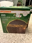 Sylvania Outdoor Christmas Led 200 Icicle Style Lights White Warm X2. Fixed Price $36.00.