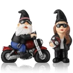 2 Pcs Biker Gnomes Coffee Riding Motorcycle Christmas Swedish Tomte Re.... Fixed Price $32.17.