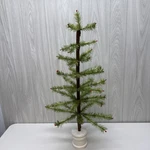 Bethany Lowe Vintage 30" Feather Christmas Tree 7 Tier Red Berries Wood Base. Fixed Price $150.00.