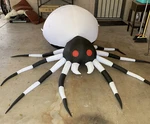 Gemmy Projection Airblown Kaleidoscope Black/white Spider 8 Ft Tall *read Desc.*. Fixed Price $64.95.