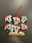 Penguin Family Of 6 Personalized Christmas Ornament Polar X. Fixed Price $14.99.