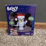 Bluey Christmas Inflatable 3.5 Ft Gemmy Lighted Blow Up Santa Hat Decoration. Fixed Price $22.99.