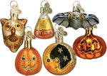 Mini Halloween Set Of 12 Blown Glass Christmas Ornaments By Old World. Fixed Price $59.95.