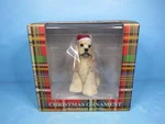 Sandicast Dog Christmas Ornament- Sitting Buff Cocker Spaniel W/santa Hat-nib. Fixed Price $15.25.