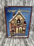 Costco Wooden Advent Christmas Calendar Santa Victorian Chalet House 24 Doors. Fixed Price $100.00.