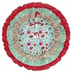 New Pioneer Woman Multi-color 4-TIER Ruffle Polyester Christmas 48" Tree Skirt. Fixed Price $35.00.