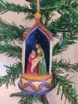 Jim Shore Heartwood Creek 2013 Lighted Holy Family Hanging Ornament #4037594. Fixed Price $12.99.