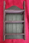 Target Bullseye Green Wooden Sleigh Display 6 Bottles Decor Wall Shelf 14. Fixed Price $24.00.