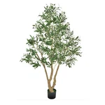 Uimoso 6FT Artificial Olive Tree Tall Fake Plant With Black Pot Home Office. Fixed Price $50.89.