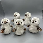 Holiday Time Sisal & Faux Fur Penguin Lot Of 5 Christmas 4 Figurines. Fixed Price $23.00.