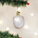 Old World Christmas Baseball Glass Sports Ornament 44015. Fixed Price $8.88.