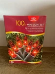 New Walmart Christmas Holiday 100 Mini Lights Red 24 Indoor/outdoor. Fixed Price $6.99.