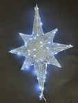 Large 24 Inch Christmas Glitter Bethlehem Star Led Xmas Lights Silver. Fixed Price $32.99.