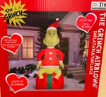 Giant New 9.5 Ft Tall Dr. Seuss The Grinch Santa Suit Led Inflatable Gemmy. Fixed Price $179.99.
