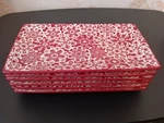 Set Of 6 Hallmark Christmas Snow Flake Trays. Fixed Price $34.99.