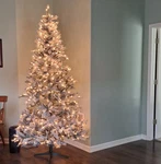 King Of Christmas 7 Ft Prince Artificial Unlit Tree Flocked Snow. Fixed Price $105.77.
