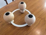 Ikea Str 3-ARMED Candelabra Christmas Beech Candle Stick Holder Wood Metal. Fixed Price $19.98.