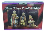 Kirkland Costco Three Kings Wisemen Candleholder Christmas 906486 - Sealed/new!. Fixed Price $60.00.