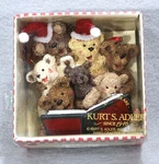 Kurt Adler W6546 Holly Bearies Teddy Bears Choir Caroling Christmas Ornament. Fixed Price $13.99.