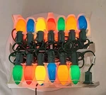 Nib Vtg Target Ceramic 25 C9 Light Set Indoor/outdoor Multi-color Christmas 24'. Fixed Price $15.00.