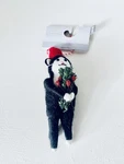 Target Wondershop Christmas 2023 Felted Wool Black White Cat With Tree Ornament. Fixed Price $23.99.