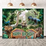 7X5FT Dinosaur Birthday Backdrop Theme Pictures Party Decor.... Fixed Price $18.40.
