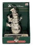 Trim Home Stocking Holder Snowman Christmas Stainless Steel Metal. Fixed Price $19.99.