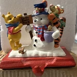 Disney Snowman Winnie The Pooh Christmas Stocking Holders Hangers Tigger Vtg Y2K. Fixed Price $189.99.