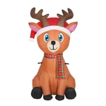 Home Accents 3.5 Ft Led Christmas Reindeer Inflatable With Santa Hat Scarf New. Fixed Price $24.99.