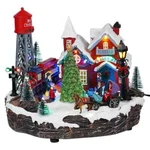 Light-up Animated Musical Christmas Village Scene. Fixed Price $175.99.