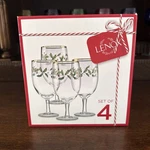 849606 Holiday 4-PIECE Iced Beverage Glass Set, Christmas Dinnerware, Hosting. Fixed Price $49.99.