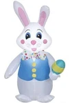 Airblown White Bowtie Bunny With Vest Easter Inflatable 48 27.17 New Box. Fixed Price $32.00.