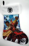 Marvel Christmas Holiday Stocking Black Panther 18" Ruz Okoye Nakia Embroidered. Fixed Price $6.30.
