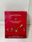 100CT Incandescent Smooth Mini String Lights Multicolor Green Wire Wondershop. Fixed Price $5.00.