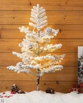 Glitzhome 2' Pre-lit Upward Wrapped Flocked Pine Artificial Christmas Greenery. Fixed Price $45.99.