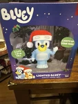 Bluey Christmas Inflatable 3.5 Ft Gemmy Lighted Blow Up Santa Hat Decoration New. Fixed Price $38.88.