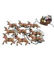 Vtg 2001 Ge Holiday Classics 13 Led Red Nose Reindeer Santa Sleigh Works!. Fixed Price $13.28.