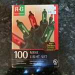 New 100 Green Mini Lights Indoor Outdoor 29.5 Ft. Christmas Holiday Target. Fixed Price $5.00.