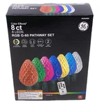 Ge Color Effects 8-MARKER Changing Christmas Light Bulb Pathway Markers. Fixed Price $49.99.